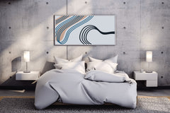 Handdrawn Irregular Lines Abstract Wall Art