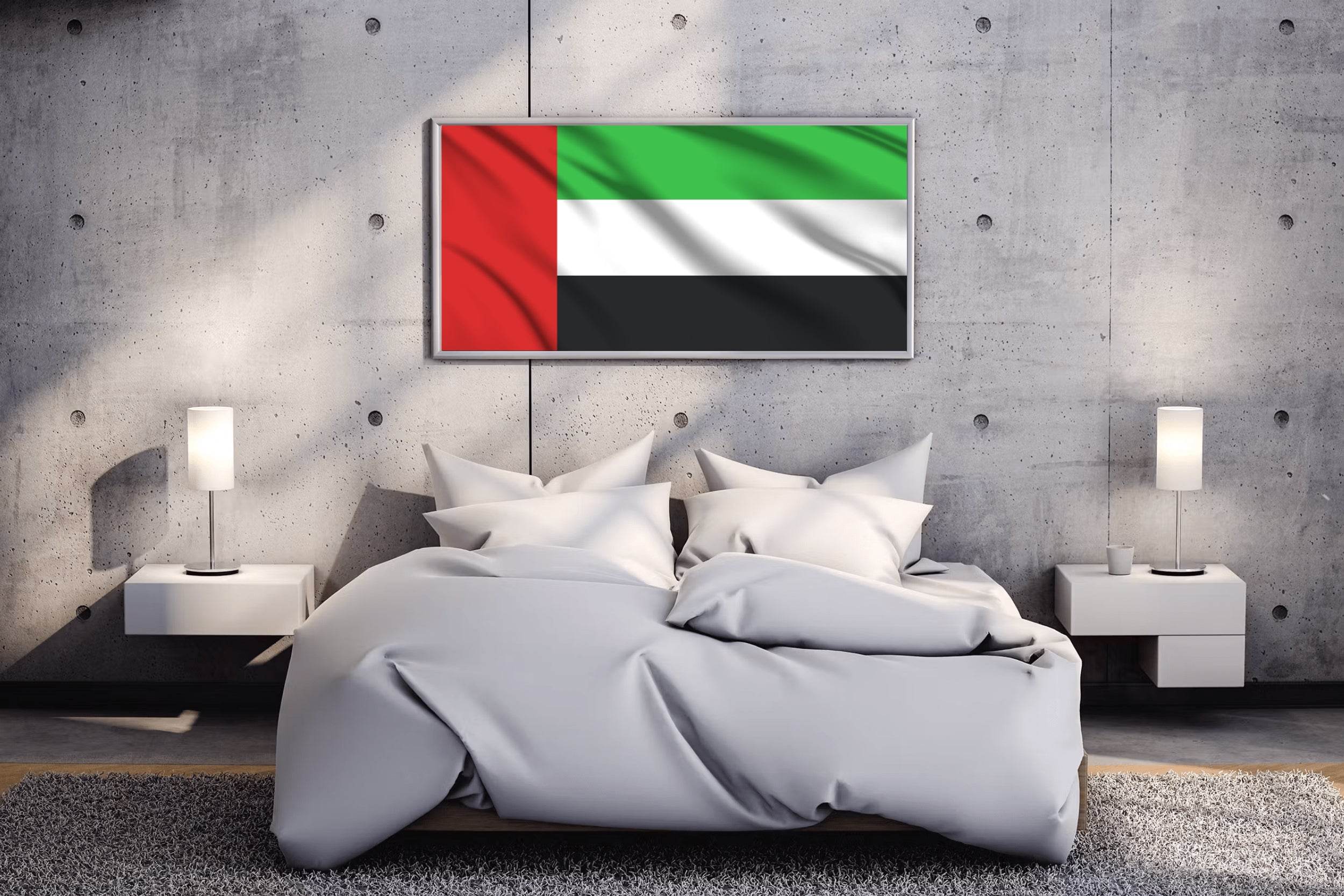 United Arab Emirates National Flag Wall Art - beink online art store