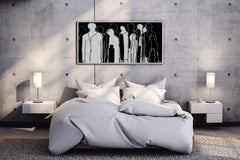 Shadowed Figures Modern Wall Art