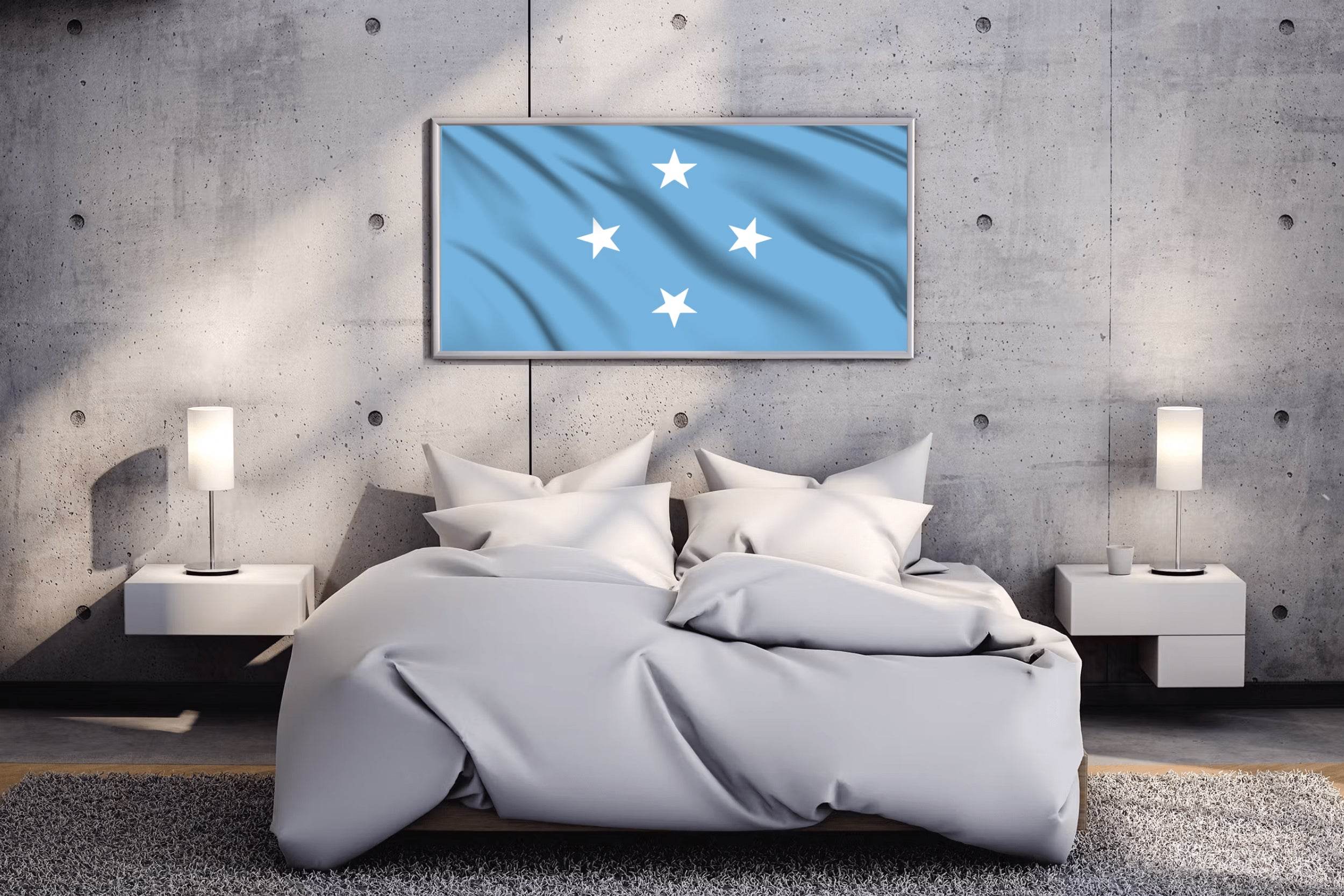 Federated States of Micronesia National Flag Wall Art - beink online art store