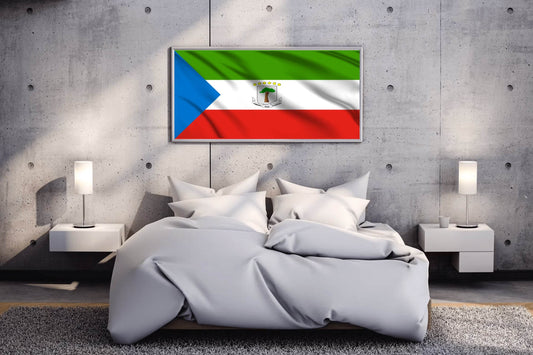 Equatorial Guinea National Flag Wall Art - beink online art store