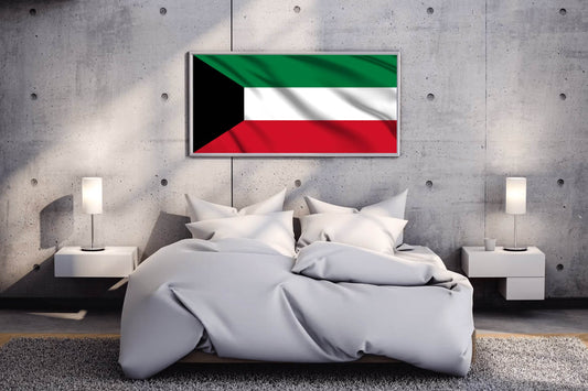 Kuwait National Flag Wall Art - beink online art store