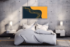 Particle Flow Digital Wave Abstract Wall Art