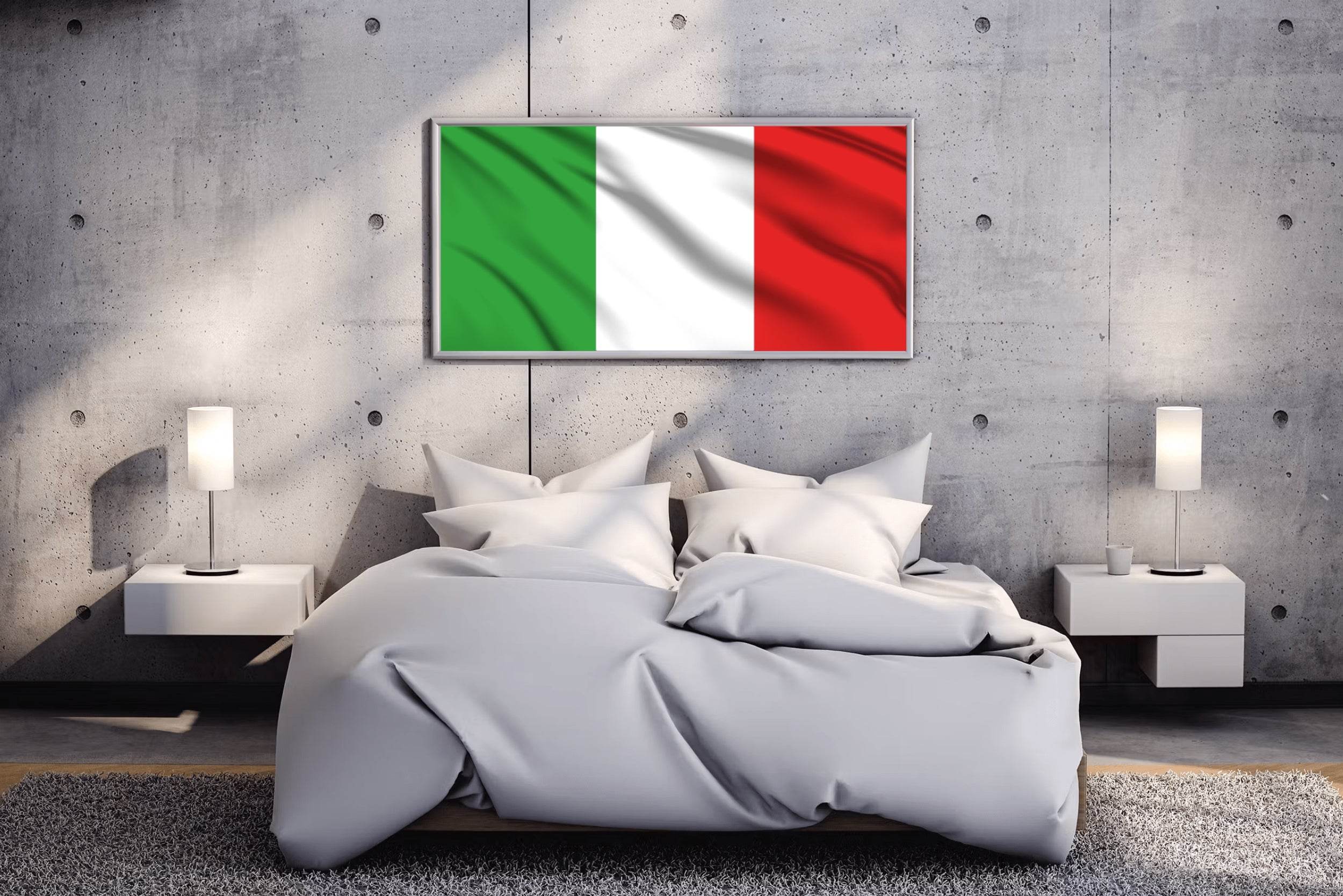 Italy National Flag Wall Art - beink online art store