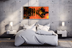 Fire Through Abstract Wall Art