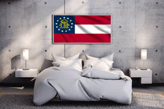 Georgia (US State) Flag Wall Art - beink online art store