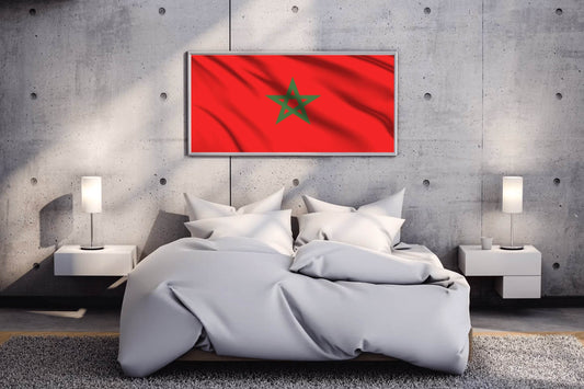 Morocco National Flag Wall Art - beink online art store
