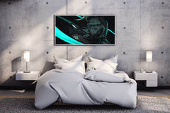 Neon Valorant Anime Gaming Wall Art - beink online art store