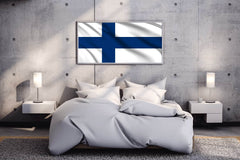 Finland National Flag Wall Art - beink online art store