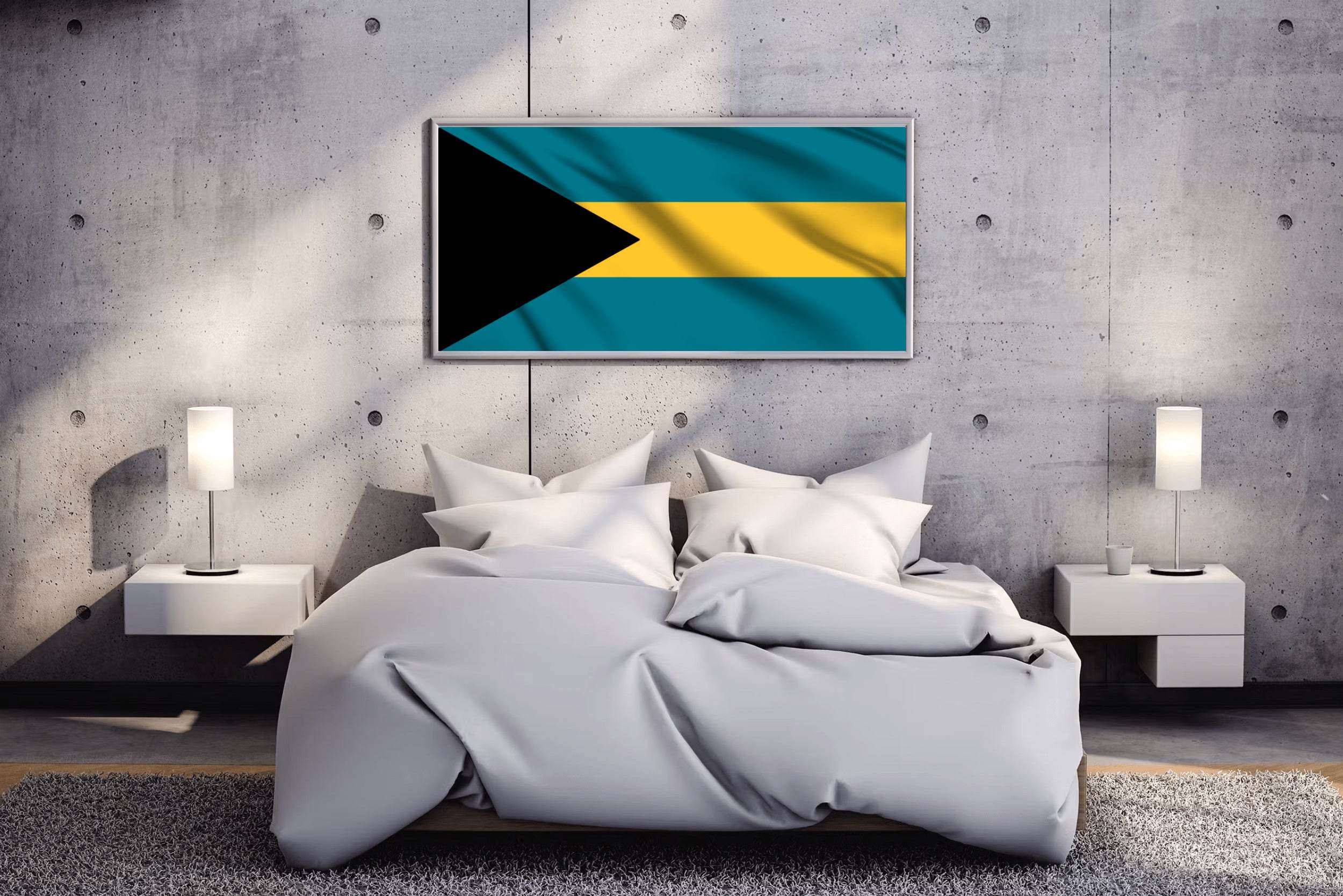 Bahamas National Flag Wall Art - beink online art store