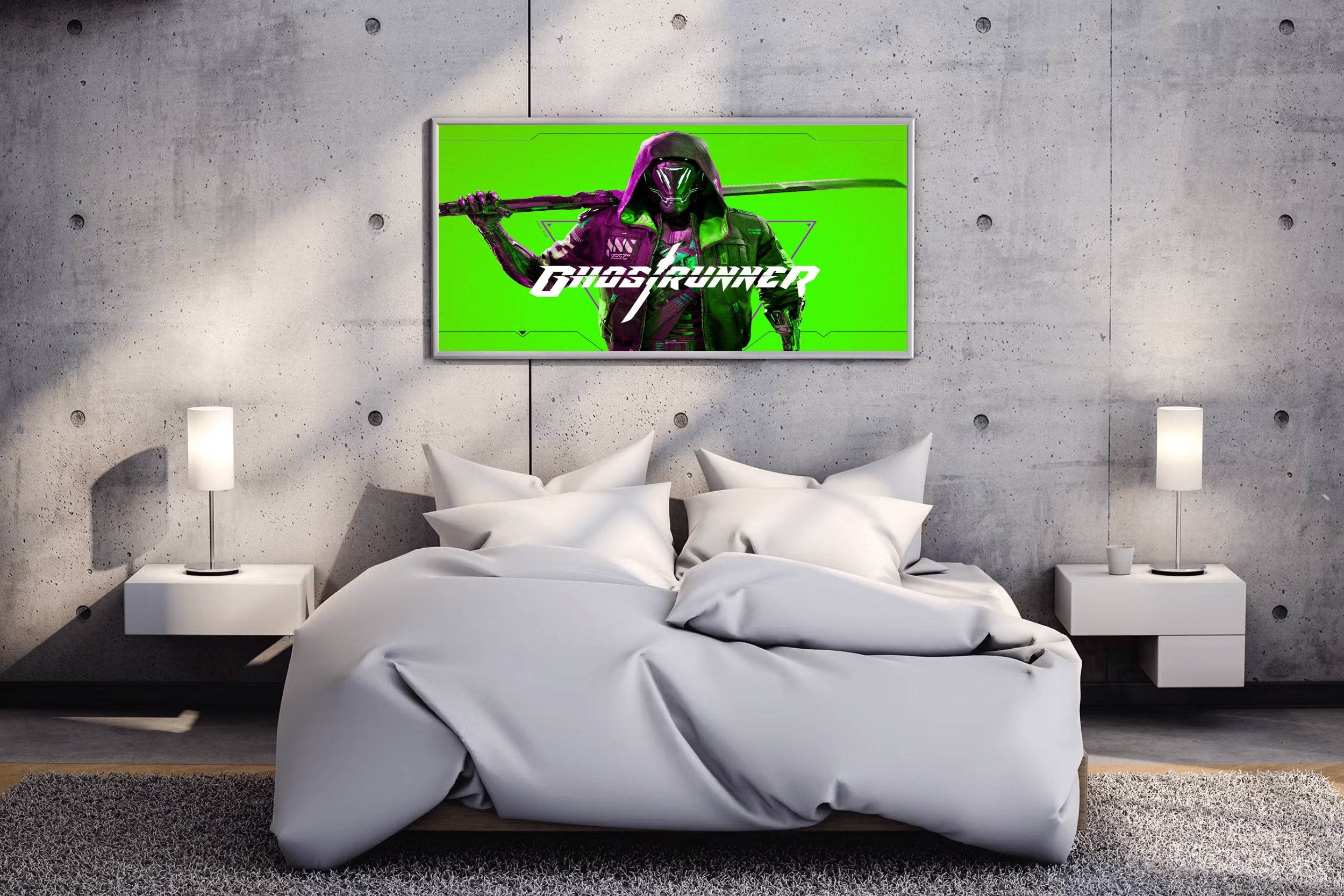 GHOST RUNNER Gaming Wall Art - beink online art store