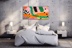 Colorful Abstract Chaos Painting Wall Art