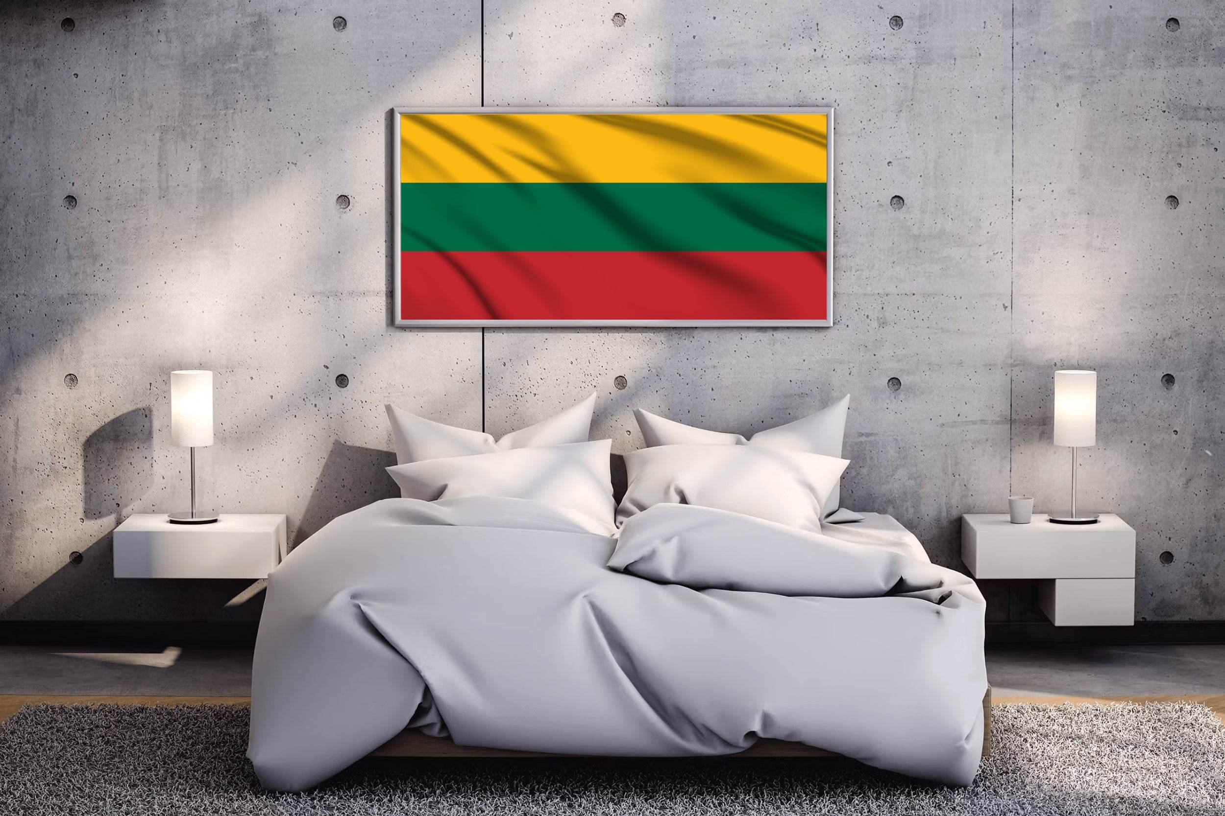 Lithuania National Flag Wall Art - beink online art store