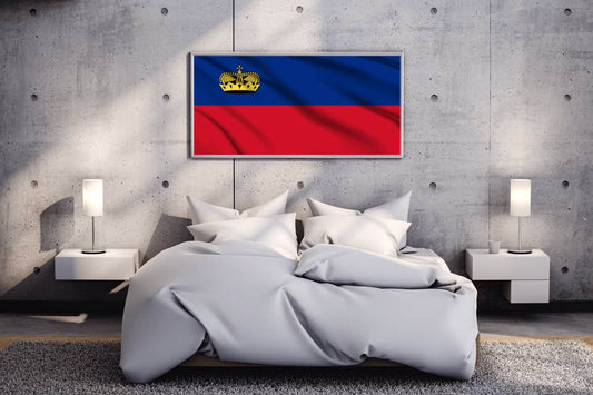 Liechtenstein National Flag Wall Art - beink online art store