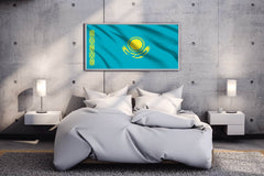 Kazakhstan National Flag Wall Art - beink online art store