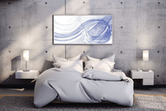 Blue Digital Abstract Wall Art