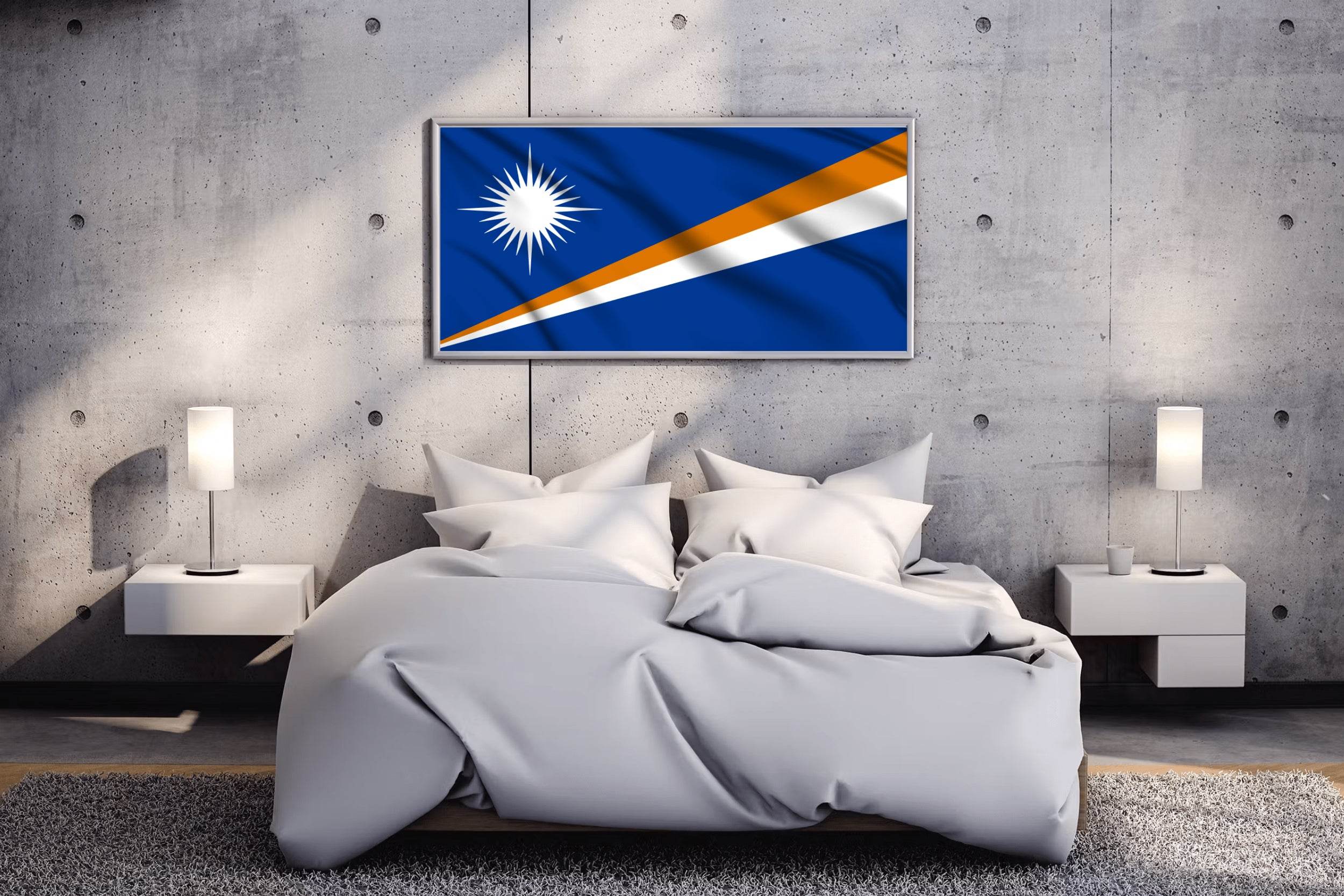 Marshall Islands National Flag Wall Art - beink online art store