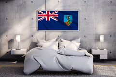 Montserrat National Flag Wall Art - beink online art store