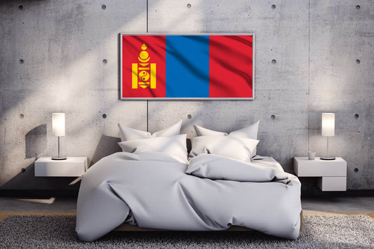Mongolia National Flag Wall Art - beink online art store