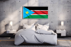 South Sudan National Flag Wall Art - beink online art store