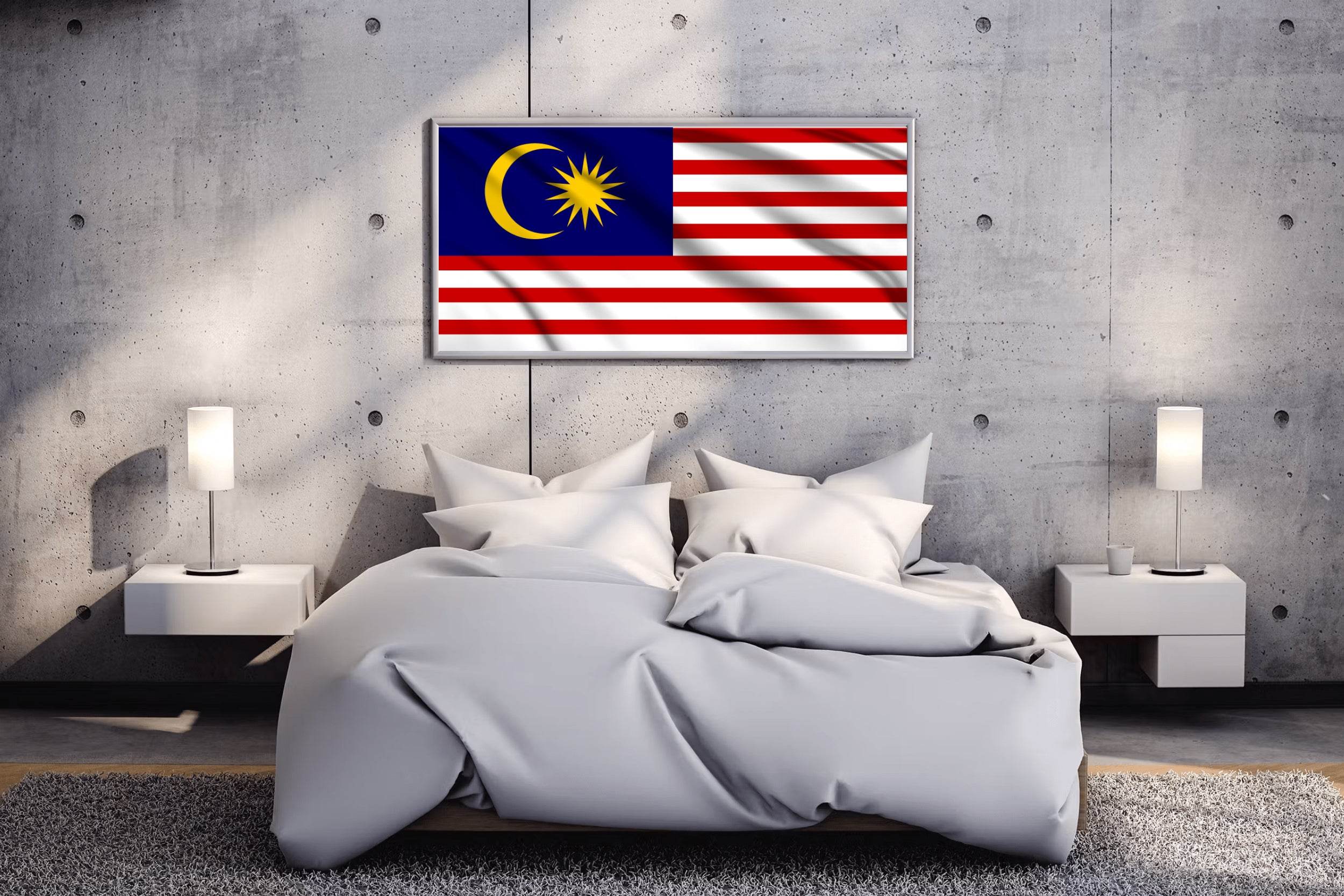 Malaysia National Flag Wall Art - beink online art store