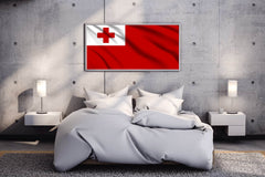 Tonga National Flag Wall Art - beink online art store