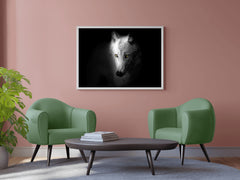 Arctic Wolf Black & White Wall Art