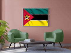 Mozambique National Flag Wall Art - beink online art store