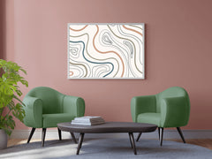 Earth Tone Pattern Background Abstract Wall Art