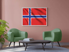 Norway National Flag Wall Art - beink online art store