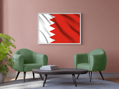 Bahrain National Flag Wall Art