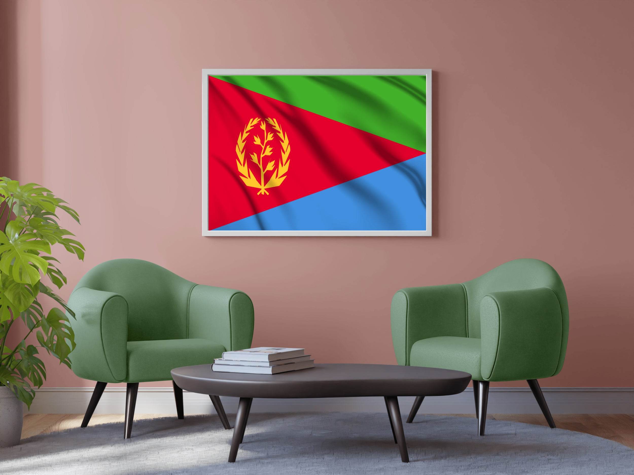 Eritrea National Flag Wall Art - beink online art store