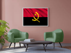 Angola National Flag Wall Art