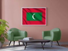 Maldives National Flag Wall Art - beink online art store