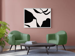 Ink Blot Abstraction Modern Wall Art