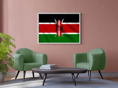 Kenya National Flag Wall Art - beink online art store