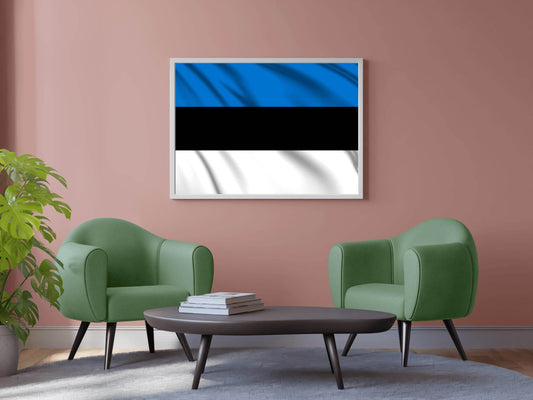 Estonia National Flag Wall Art - beink online art store
