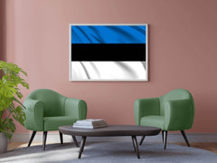 Estonia National Flag Wall Art - beink online art store