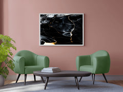 Black Granite Abstract Wall Art