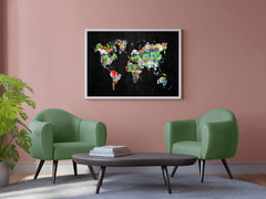 Creative Worldmap Wall Art