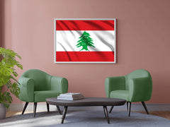 Lebanon National Flag Wall Art - beink online art store