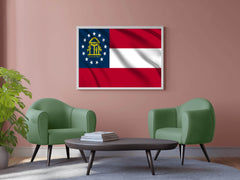 Georgia (US State) Flag Wall Art - beink online art store