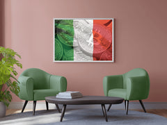 Crypto Bitcoin Money Flag Wall Art