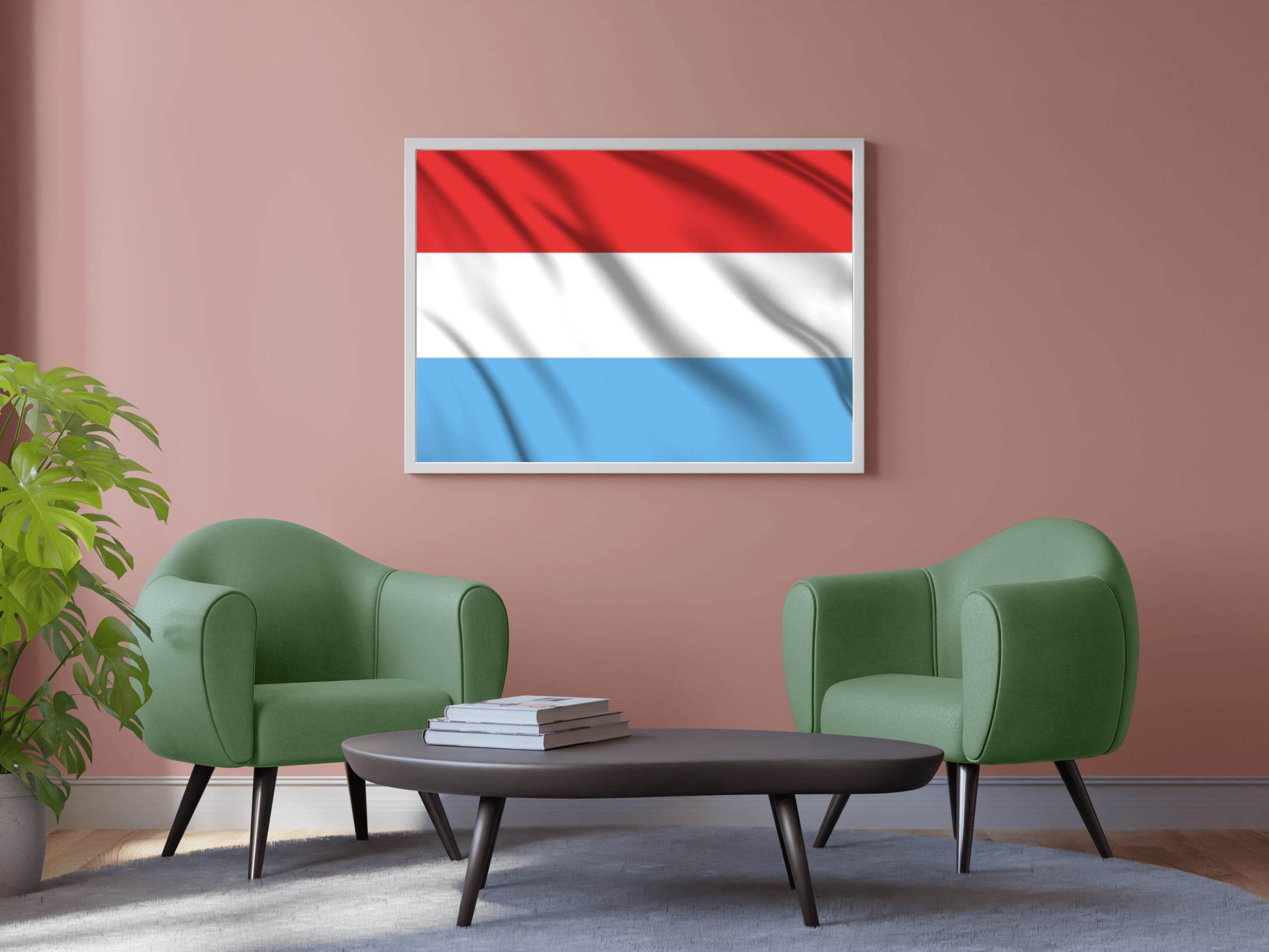Luxembourg National Flag Wall Art - beink online art store