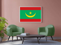 Mauritania National Flag Wall Art - beink online art store