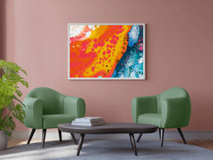 Earth Surface Water Paint Abstrat Wall Art