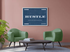 Hustle Motivational Wall Art