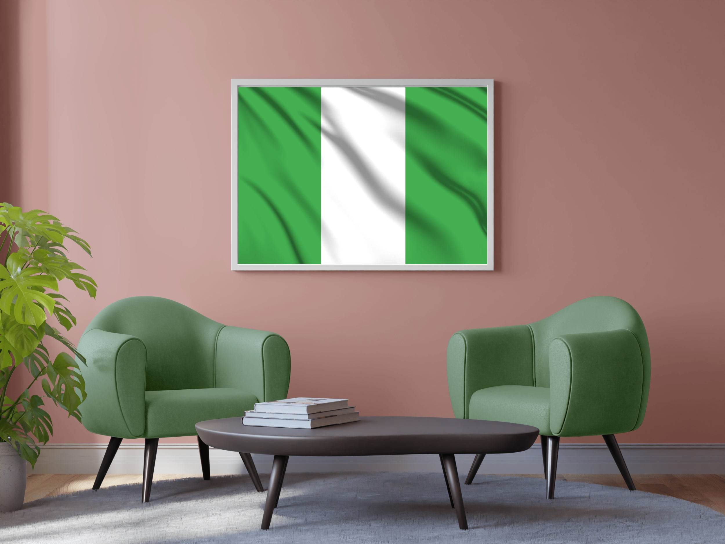 Nigeria National Flag Wall Art - beink online art store