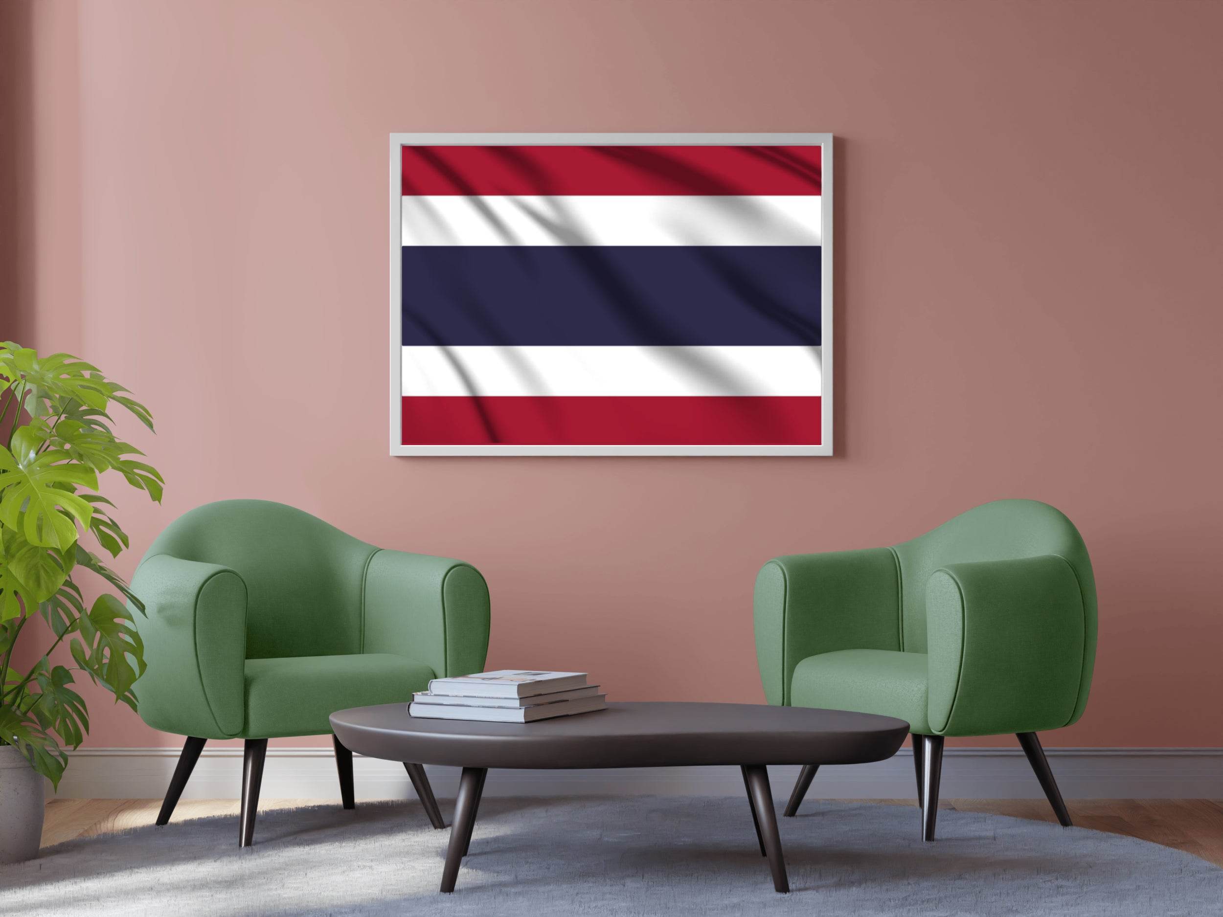 Thailand National Flag Wall Art - beink online art store