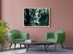 Frieren Magical Forest Anime Wall Art